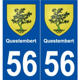 56 Questembert blason autocollant plaque stickers ville