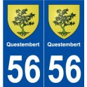 56 Questembert blason autocollant plaque stickers ville