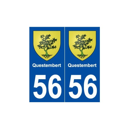 56 Questembert blason autocollant plaque stickers ville