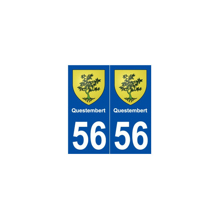 56 Questembert blason autocollant plaque stickers ville
