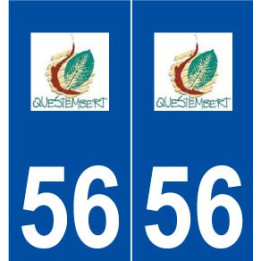 56 Questembert logo autocollant plaque stickers ville