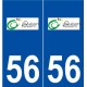 56 Quéven logo autocollant plaque stickers ville