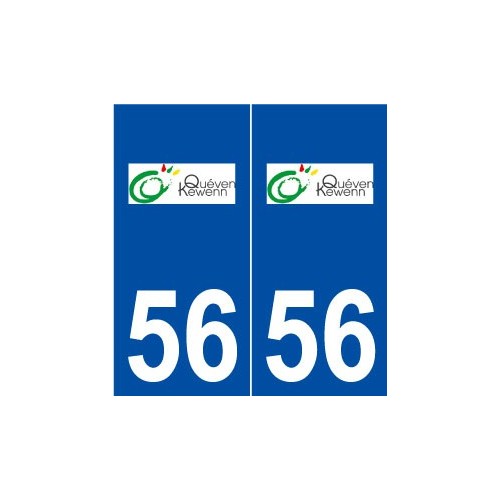 56 Quéven logo autocollant plaque stickers ville