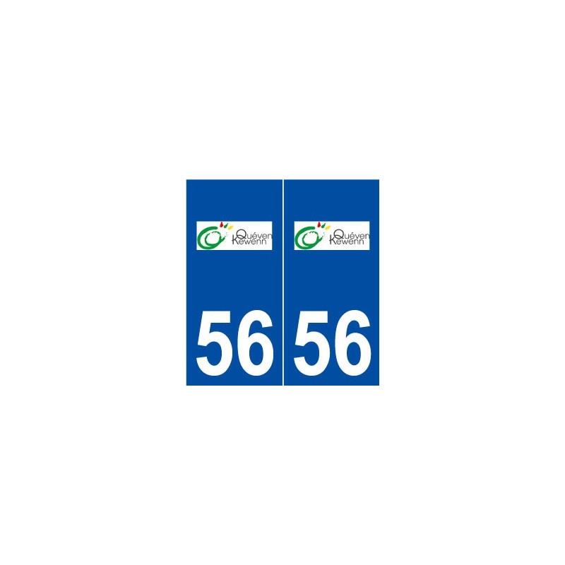 56 Quéven logo autocollant plaque stickers ville