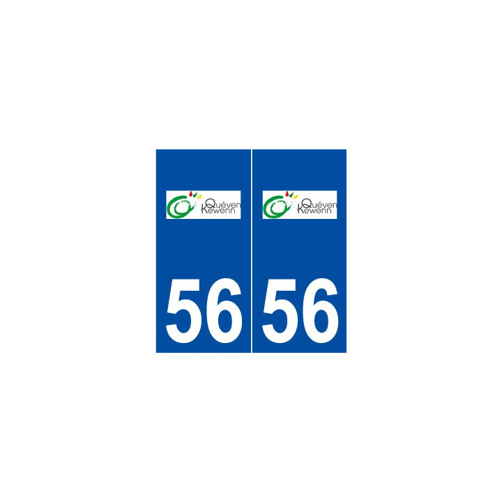 56 Quéven logo autocollant plaque stickers ville