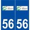 56 Quéven logo autocollant plaque stickers ville