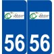56 Quéven logo autocollant plaque stickers ville