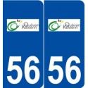 56 Quéven logo autocollant plaque stickers ville