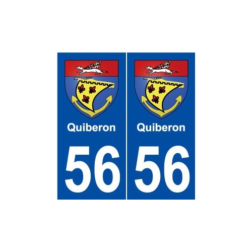 56 Quiberon blason autocollant plaque stickers ville