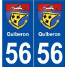56 Quiberon blason autocollant plaque stickers ville