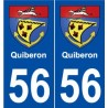 56 Quiberon blason autocollant plaque stickers ville