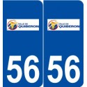 56 Quiberon logo autocollant plaque stickers ville