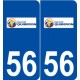 56 Quiberon logo autocollant plaque stickers ville