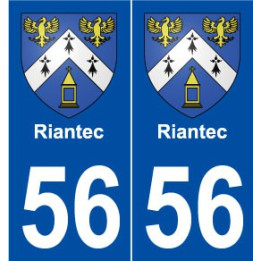 56 Riantec blason autocollant plaque stickers ville