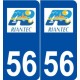 56 Riantec logo autocollant plaque stickers ville