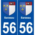 56 Sarzeau blason autocollant plaque stickers ville