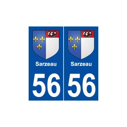 56 Sarzeau blason autocollant plaque stickers ville