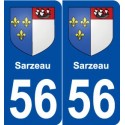 56 Sarzeau blason autocollant plaque stickers ville