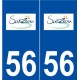56 Sarzeau logo autocollant plaque stickers ville