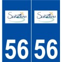 56 Sarzeau logo autocollant plaque stickers ville