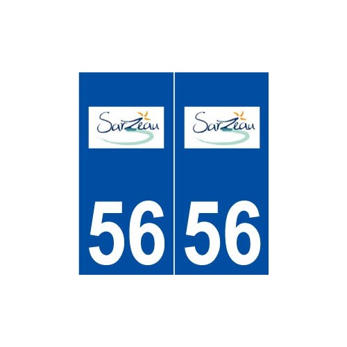 56 Sarzeau logo autocollant plaque stickers ville