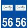56 Sarzeau logo autocollant plaque stickers ville