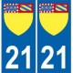 21 Gold Coast adesivo piastra stemma coat of arms adesivi dipartimento