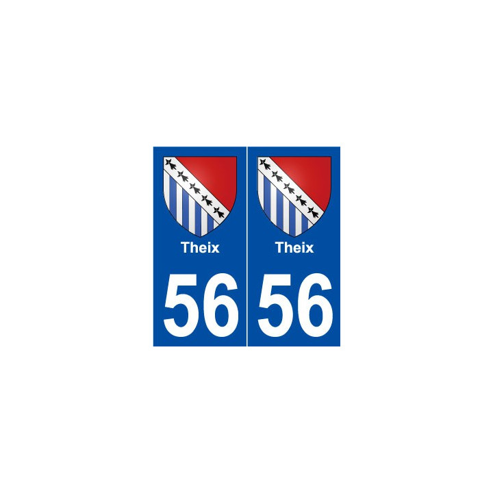 56 Theix blason autocollant plaque stickers ville