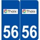 56 Theix logo autocollant plaque stickers ville
