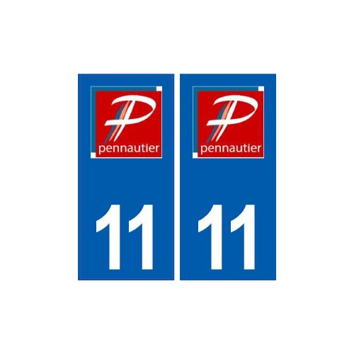 11 Pennautier logo ville autocollant plaque stickers