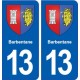 13 Barbentane blason ville autocollant plaque sticker