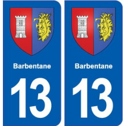 13 Barbentane blason ville autocollant plaque sticker