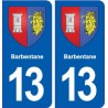 13 Barbentane blason ville autocollant plaque sticker