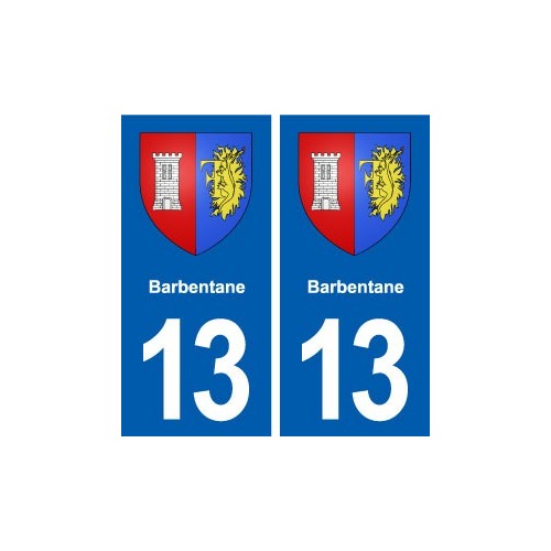 13 Barbentane blason ville autocollant plaque sticker