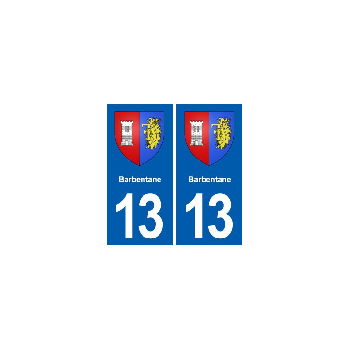 13 Barbentane blason ville autocollant plaque sticker