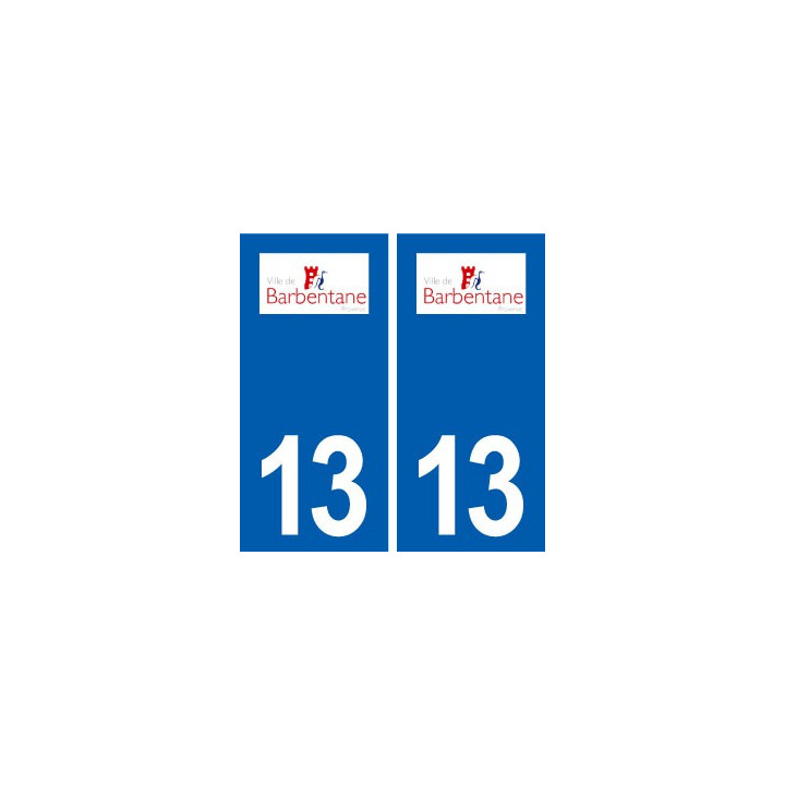 13 Barbentane logo ville autocollant plaque sticker