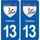 13 Cadolive blason ville autocollant plaque sticker