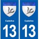 13 Cadolive blason ville autocollant plaque sticker