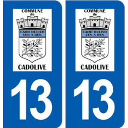 13 Cadolive logo ville autocollant plaque sticker
