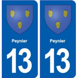 13 Peynier blason ville autocollant plaque sticker