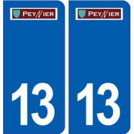 13 Peynier logo ville autocollant plaque sticker