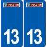 13 Peynier logo ville autocollant plaque sticker