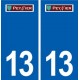 13 Peynier logo ville autocollant plaque sticker