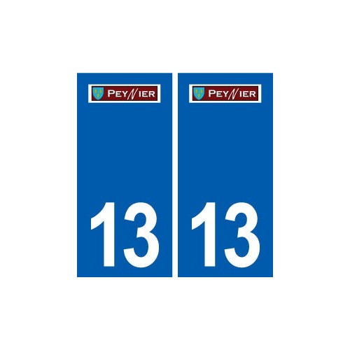 13 Peynier logo ville autocollant plaque sticker