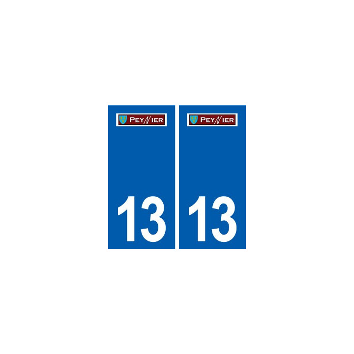 13 Peynier logo ville autocollant plaque sticker