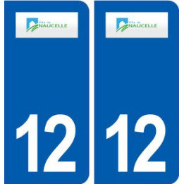 12 Naucelle logo ville autocollant plaque sticker