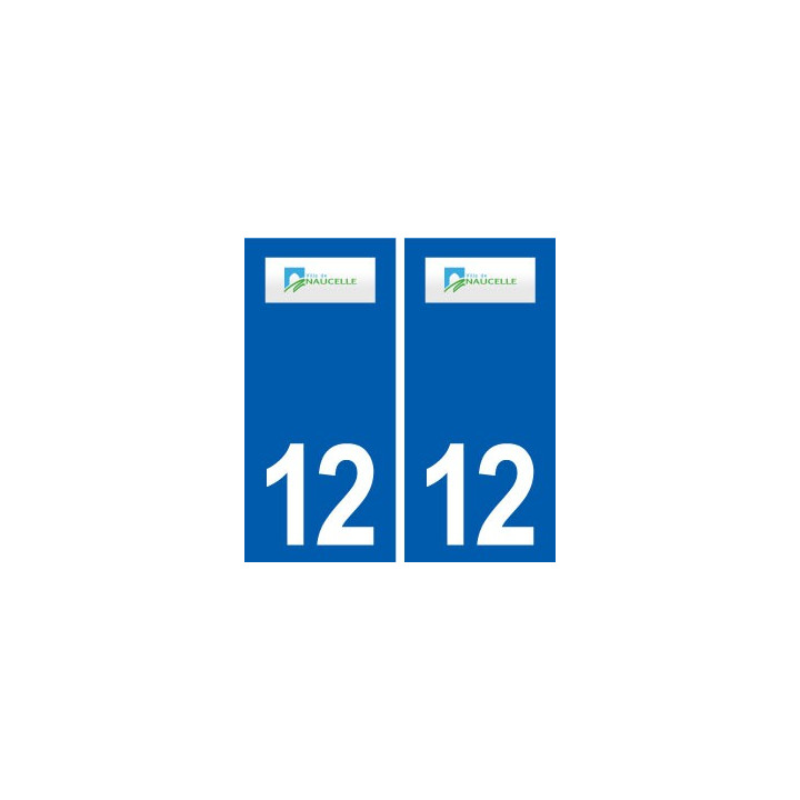 12 Naucelle logo ville autocollant plaque sticker