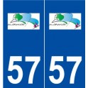 57 Algrange logo autocollant plaque stickers ville