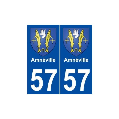 57 Amnéville blason autocollant plaque stickers ville