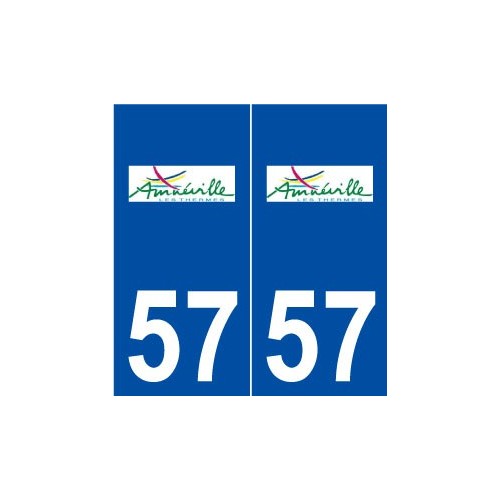 57 Amnéville logo autocollant plaque stickers ville